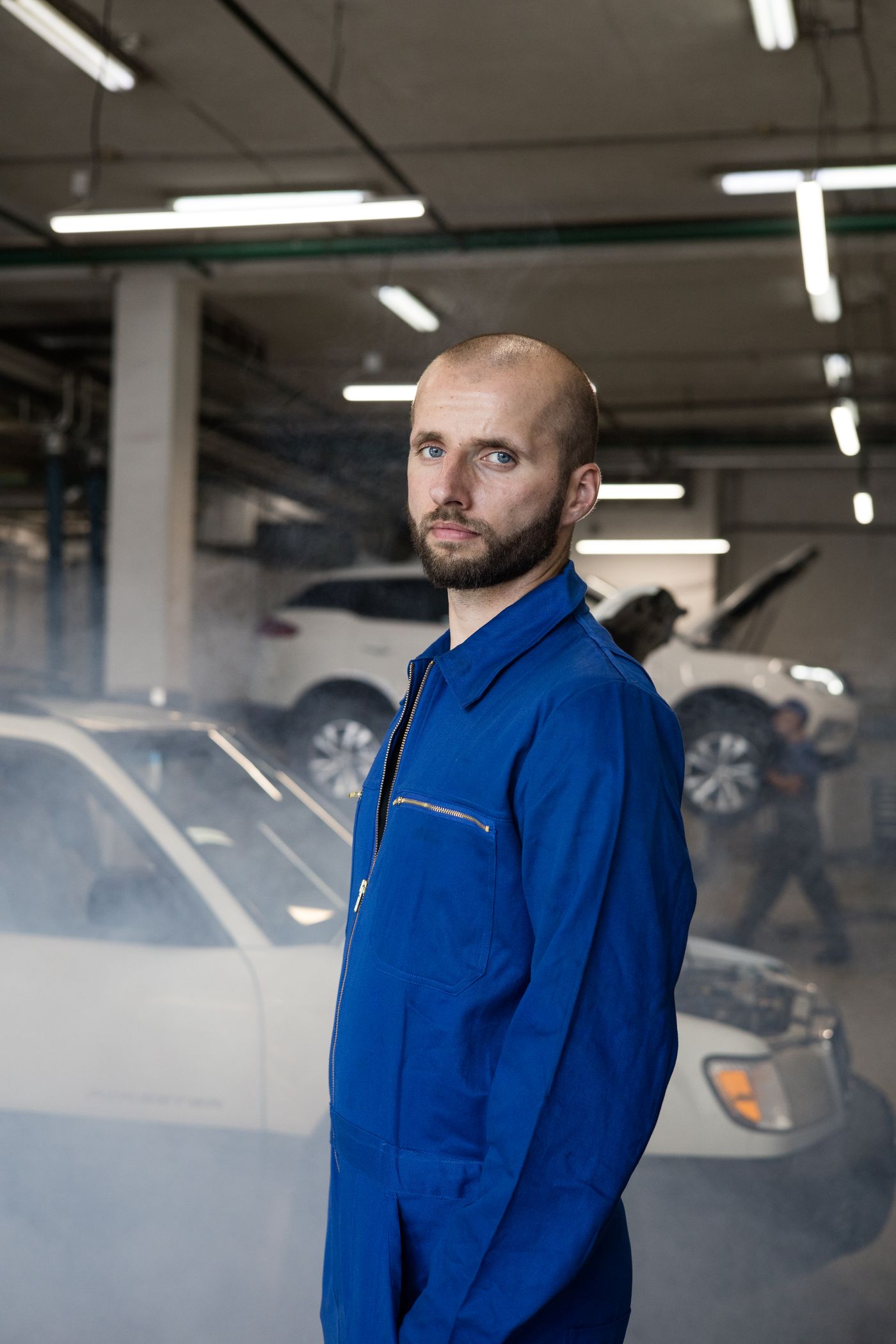 WEGO Lanka master mechanic inside the Malapalla workshop
