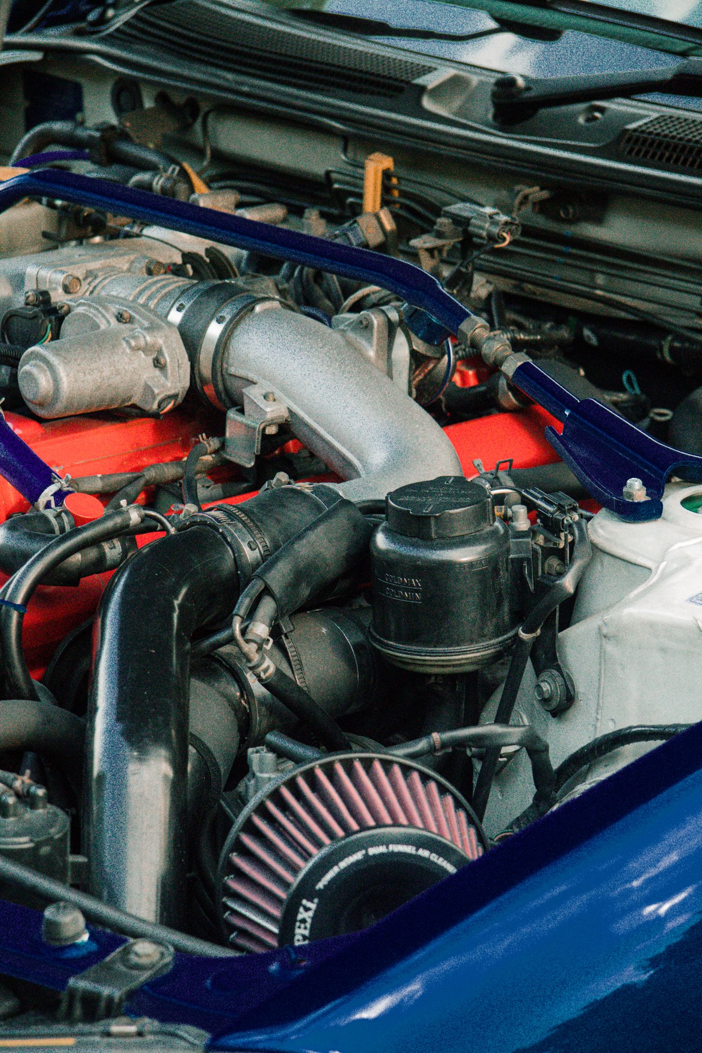 Engine air intake filter and service components